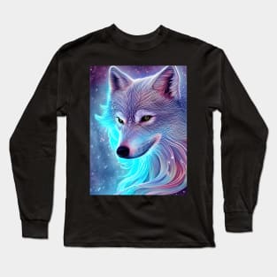 Luminous Snow Wolf Long Sleeve T-Shirt